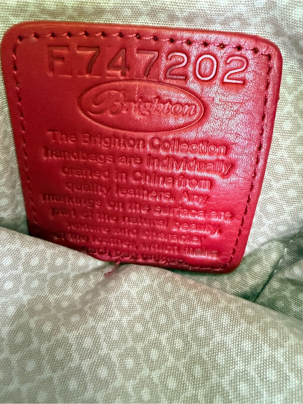 Brighton Red Leather Shoulder Bag with Braided Strap - Picture 3 of 7